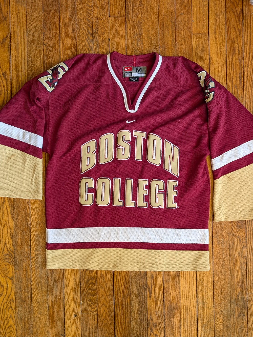 Vintage Y2k Boston College Nike Ice Hockey Jersey